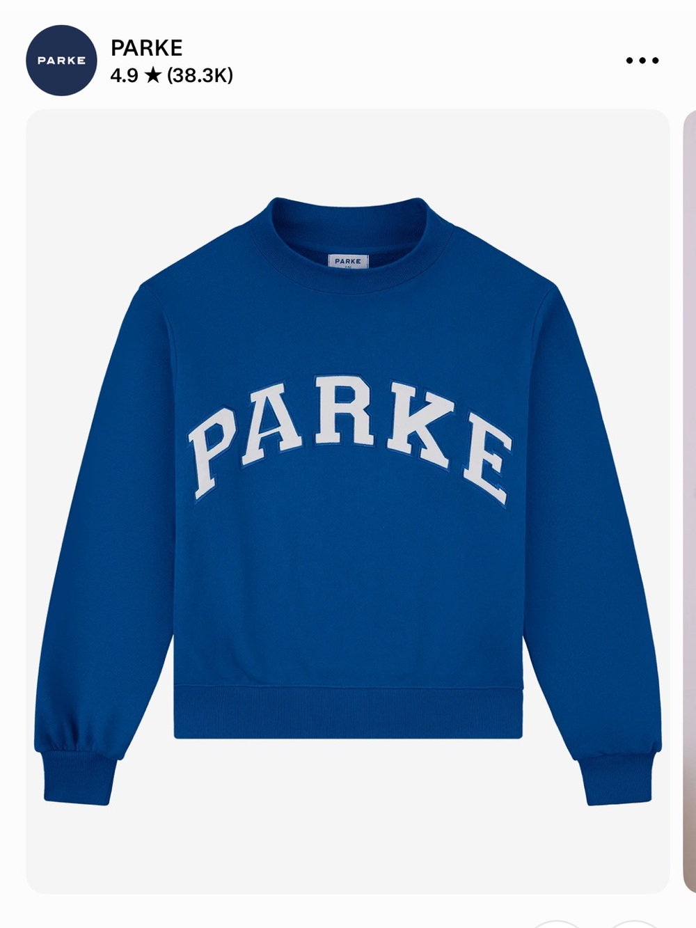 Parke Varsity Mockneck Sweatshirt - Harbor Blue